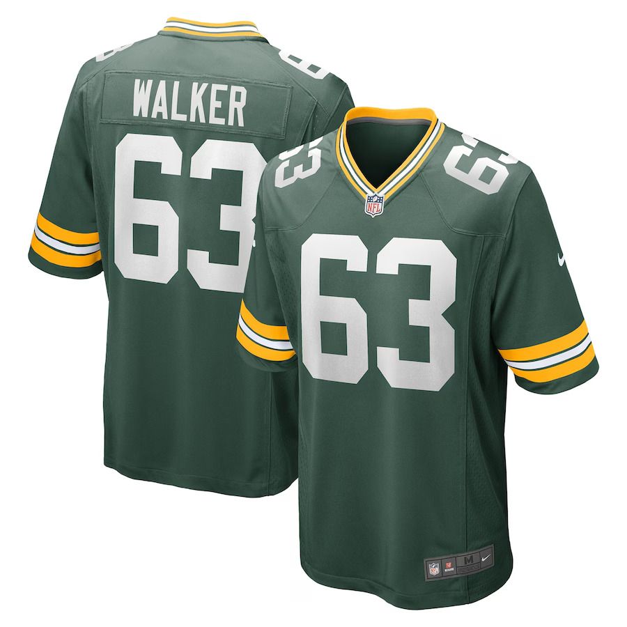 Men Green Bay Packers #63 Rasheed Walker Nike Green Game Player NFL Jersey